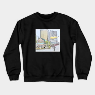 A Police Station and A Golden Turd Crewneck Sweatshirt